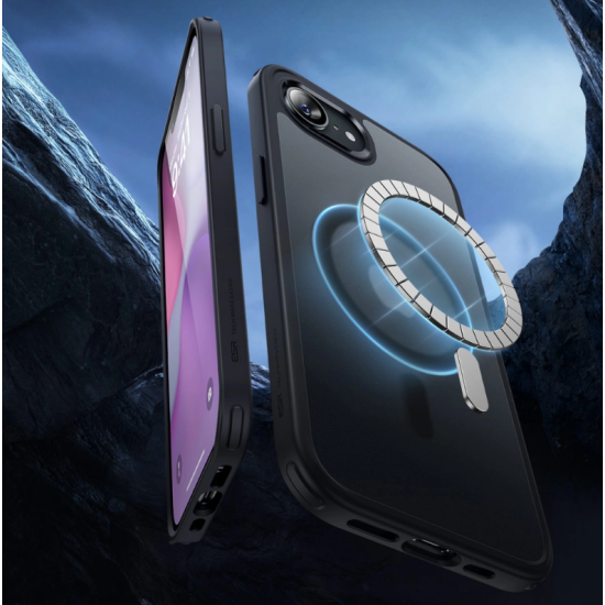 Θήκη iPhone 17e / 16e ESR Classic Hybrid HaloLock Ανθεκτική με MagSafe - Frosted Black (4894240261347)