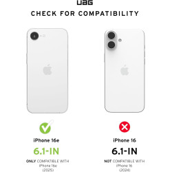 Θήκη iPhone 17e / 16e UAG Plyo Σκληρή Ανθεκτική με MagSafe - Ice / White (114501114341)