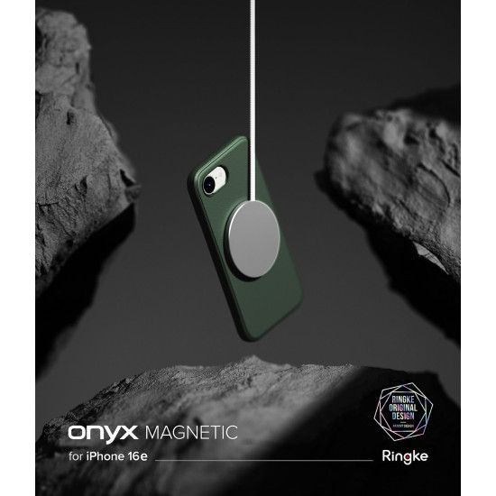 Θήκη iPhone 17e / 16e Ringke Onyx Magnetic Σιλικόνης με MagSafe - Dark Green (8800293852780)