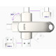 USB-A & Type-C Stick Buddi Dual Memory Stick USB 3.1 64GB για iOS & Android 5 Έτη Εγγύηση - Grey (8719246465864)