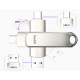 USB-A & Type-C Stick Buddi Dual Memory Stick USB 3.1 32GB για iOS & Android 5 Έτη Εγγύηση - Grey (8719246465857)