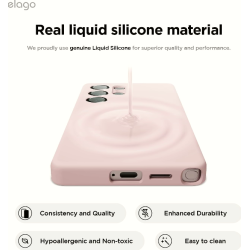 Θήκη Samsung Galaxy S25 Ultra Elago Silicone Case Premium Σιλικόνης - Lovely Pink (EGS25SC68-LPK)
