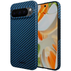 Θήκη Google Pixel 9 / 9 Pro Nekit Fiber Σκληρή με MagSafe Aramid Fiber 1mm 1500D Kevlar - Blue (8719246469695)