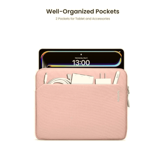 Universal Θήκη Tablet Tomtoc Light-B18 Classic Everyday Tablet Sleeve για Tablet έως 13" - Pink (B18B1P1)