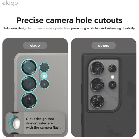 Θήκη Samsung Galaxy S25 Ultra Elago Silicone Case Premium Σιλικόνης - Medium Grey (EGS25SC68-MGY)