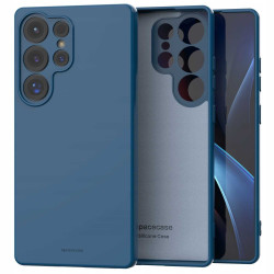 Θήκη Samsung Galaxy S25 Ultra Spacecase Silicone Case Σιλικόνης - Blue (5905719114886)