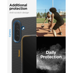 Θήκη Samsung Galaxy A36 Spigen Liquid Air Σιλικόνης - Matte Black (ACS09199)