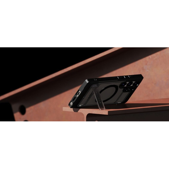 Θήκη Samsung Galaxy S25 Ultra Ringke UX Magnetic Σκληρή με MagSafe & KickStand - Smoke Black (8800293851684)