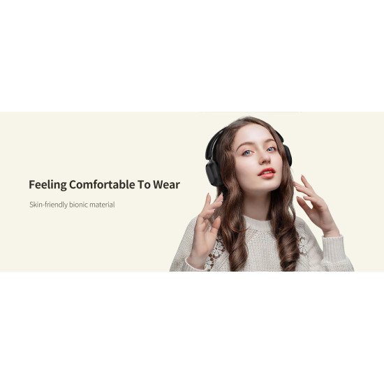 Bluetooth Ακουστικά Recci REP-W79 Wireless Ασύρματα Κεφαλής με Τεχνολογία ANC Ακύρωσης Θορύβου - Black (6955482532812)