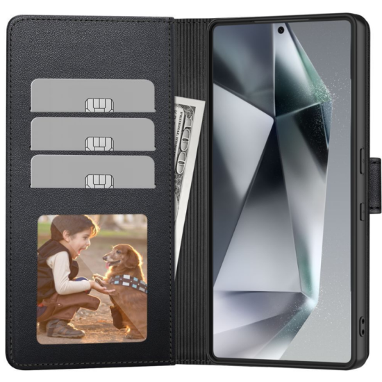 Θήκη Nothing Phone 3a Pro Tech-Protect Wallet Πορτοφόλι - Matte Black (5906302363216)