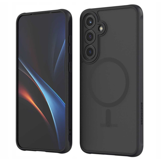 Θήκη Samsung Galaxy S25 Plus Spacecase Hybrid MagSafe Σκληρή Ημιδιάφανη με MagSafe - Black (5905719114732)