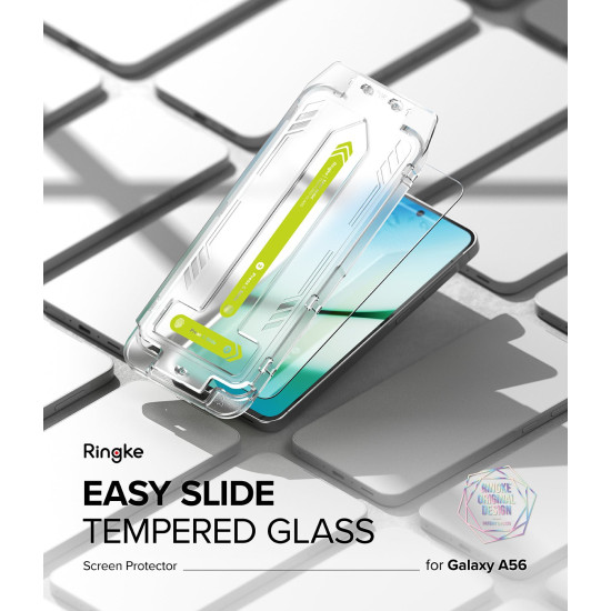 Tempered Glass Samsung Galaxy A56 Ringke Easy Slide Αντιχαρακτικό Γυαλί Προστασίας Οθόνης 2 Τεμάχια - Clear (8800293852391)