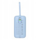 PowerBank Veger K1 με Οθόνη LED & 1 x Θύρα Type-C / 1 x Θύρα USB-A / 1 x Καλώδιο Type-C / 1 x Καλώδιο Lightning 35W 10.000mAh - Sky Blue (6977525750717)