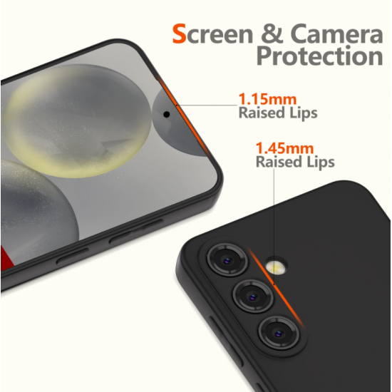 Θήκη Samsung Galaxy A36 Tech-Protect Icon Σιλικόνης - Black (5906302362356)