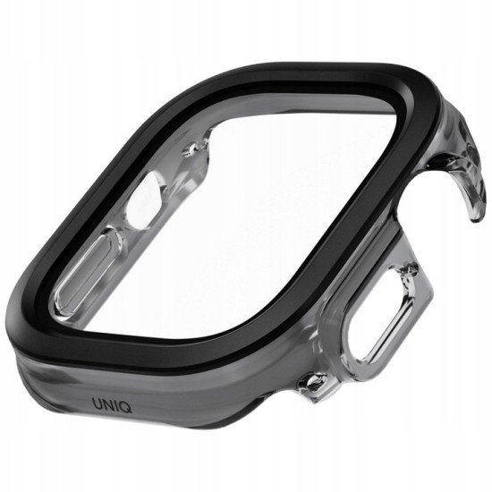 Θήκη Apple Watch Ultra 3 / Ultra 2 / Ultra 1 49mm Uniq Voute με Tempered Glass - Jet Black (UNIQ-49MM-VOUJBLK)