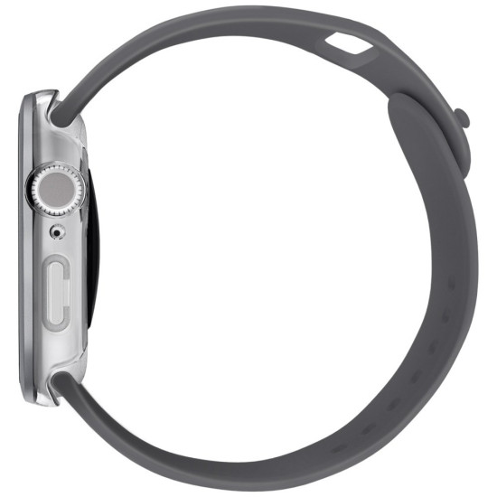 Θήκη Apple Watch 11 / 10 42mm Uniq Voute με Tempered Glass - Silver (UNIQ-42MM-VOUSIL)