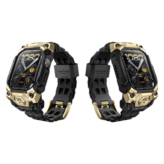 Θήκη Apple Watch 11 / 10 46mm Supcase Unicorn Beetle Ore Wristband Case Ανθεκτική Unibody - Gold (843439155732)