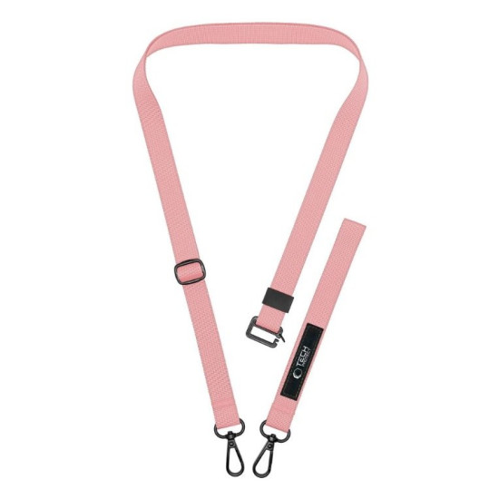 Λουράκι Χειρός & Λαιμού Tech-Protect C6S Rope Crossbody Αποσπώμενο για Θήκες Κινητών / Smartphones - Baby Pink (5906302370986)
