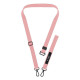Λουράκι Χειρός & Λαιμού Tech-Protect C6S Rope Crossbody Αποσπώμενο για Θήκες Κινητών / Smartphones - Baby Pink (5906302370986)