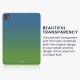 Θήκη iPad Pro 13" 2024 KW TPU Silicone Case Ημιδιάφανη Σιλικόνης - Bicolor / Blue / Green / Transparent (KWM000023TV003C)