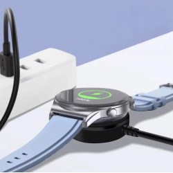 Φορτιστής Tech-Protect MC03 Ultraboost Ασύρματο Μαγνητικό Type-C Καλώδιο για Samsung Galaxy Watch 2.5W 100cm - Black (5906302361403)