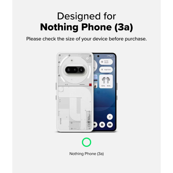 Θήκη Nothing Phone 3a Ringke Fusion X Σκληρή - Camo Black (8800293853572)