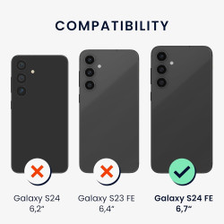 Θήκη Samsung Galaxy S24 FE KWmobile TPU Silicone Case Σιλικόνης - Dark Slate (KWM000021WC005C)