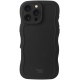 Θήκη iPhone 16 Pro Max HappyCase Wavy Σιλικόνης - Black (8719246471605)