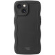 Θήκη iPhone 15 HappyCase Wavy Σιλικόνης - Black (8719246471544)