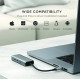 Αντάπτορας Satechi 4-In-1 USB-C Hub Type-C (male) σε 3 x Type-C 3.2 10 Gbps / 1 x Ethernet 2.5Gb - Space Gray (ST-H3C25EM)