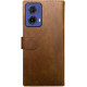 Θήκη Motorola Moto G85 Rosso Element PU Πορτοφόλι - Brown (8719246468605)