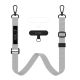 Λουράκι Χειρός & Λαιμού Tech-Protect C6S Rope Crossbody Αποσπώμενο για Θήκες Κινητών / Smartphones - Crayon Grey (5906302362882)
