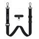 Λουράκι Χειρός & Λαιμού Tech-Protect C6S Rope Crossbody Αποσπώμενο για Θήκες Κινητών / Smartphones - Black (5906302370979)
