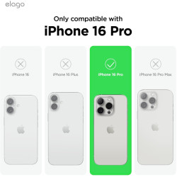 Θήκη iPhone 16 Pro Elago Magnetic Hybrid Ημιδιάφανη Σκληρή με MagSafe - Soft Feeling Dark Gray / Black (ES16MSHB63PRO-SFDGBK)