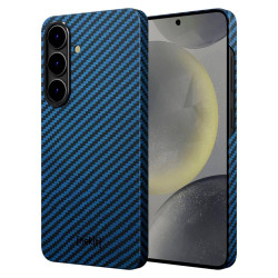 Θήκη Samsung Galaxy S25 Nekit Fiber Σκληρή με MagSafe Aramid Fiber 1mm 1500D Kevlar - Blue (8719246469800)