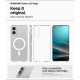 Θήκη Samsung Galaxy S25 Edge Spigen Ultra Hybrid MagFit Σκληρή με MagSafe - Clear / White (ACS09418)