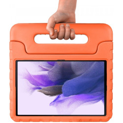 Θήκη Samsung Galaxy Tab S7 Plus / S7 FE 12.4" HappyCase Ανθεκτική για Παιδιά - Orange (8719246392344)