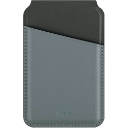 Universal Θήκη Uniq Lyden Duo Series MagSafe Πορτοφόλι για Κάρτες με RFID & Αναδιπλούμενη Βάση από Δέρμα Vegan - Washed Blue / Black (UNIQ-LYDENDS-WBLUBLK)