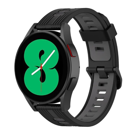 Λουράκι (22mm) Huawei Watch GT 2 46mm / GT 2 Pro / GT 3 Pro 46mm / Ultimate / Xiaomi Watch S1 / Xiaomi Redmi Watch 5 Active Techsuit Watchband W002 Σιλικόνης - Black (5949419024830)