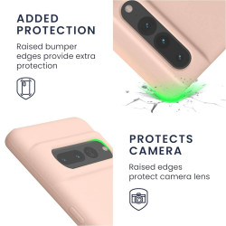 Θήκη Google Pixel 7 Pro KWmobile Soft Flexible Rubber Cover Σιλικόνης - Antique Pink Matte (KWM0000171J046C)