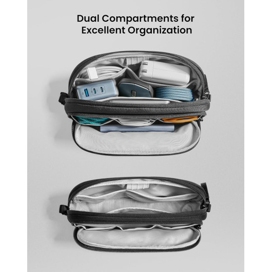 Θήκη Universal Tomtoc Light-T12 Accessory Pouch για Αξεσουάρ / PowerBank / Smartphone 1.8L Medium - Black (T12M1D1)
