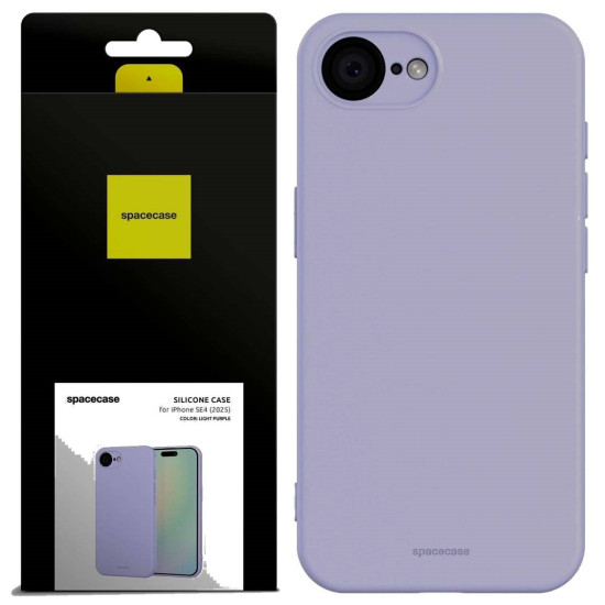 Θήκη iPhone 17e / 16e Spacecase Silicone Case Σιλικόνης - Light Purple (5905719117900)
