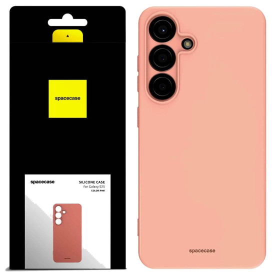 Θήκη Samsung Galaxy S25 Spacecase Silicone Case Σιλικόνης - Pink (5905719114824)