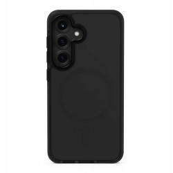 Θήκη Samsung Galaxy S25 Spacecase Hybrid Fusion Mag Ημιδιάφανη Σκληρή με MagSafe - Black (5905719114244)