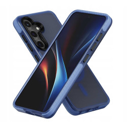 Θήκη Samsung Galaxy S25 Spacecase Hybrid Fusion Mag Ημιδιάφανη Σκληρή με MagSafe - Blue (5905719114251)