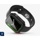 Θήκη Apple Watch SE / 6 / 5 / 4 (40mm) Rosso με Tempered Glass - Black (8719246461170)