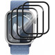 Hybrid Glass Apple Watch 9 / 8 / 7 41mm Rosso Watch Screen Protector Αντιχαρακτικό Προστατευτικό Υβριδικό Οθόνης 3 Τεμάχια - Black (8719246461125)