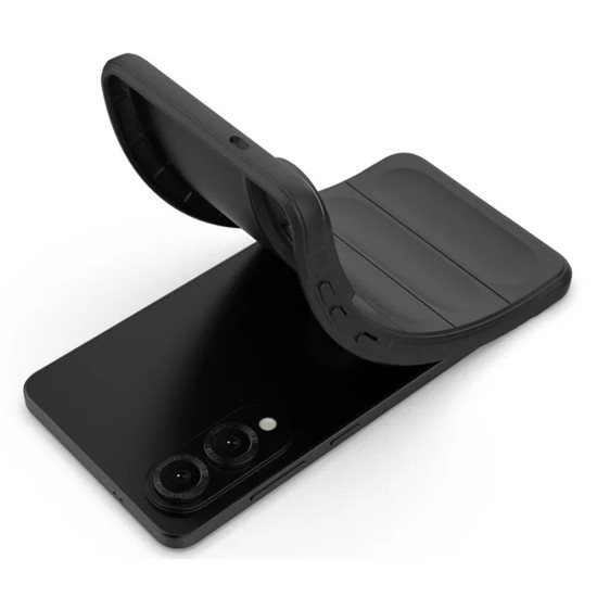 Θήκη Samsung Galaxy S25 Edge Techsuit Magic Shield Σιλικόνης - Black (5949419281172)