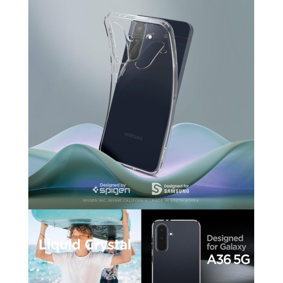 Θήκη Samsung Galaxy A36 Spigen Liquid Crystal Σιλικόνης - Crystal Clear (ACS09167)