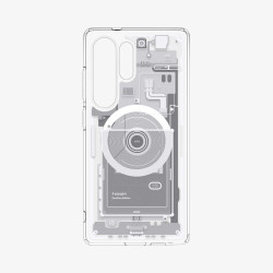 Θήκη Samsung Galaxy S25 Ultra Spigen Ultra Hybrid MagFit Σκληρή με MagSafe - Zero One White (ACS08958)